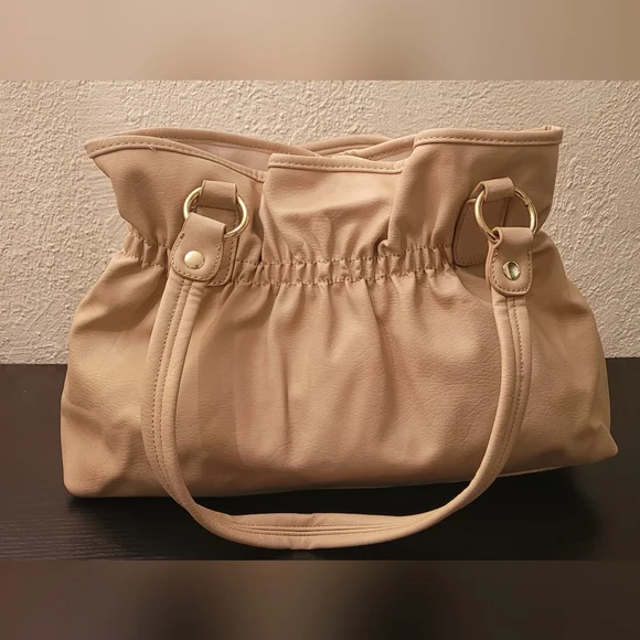 Beige Buckle Shoulder Bag - Picture 2 of 7